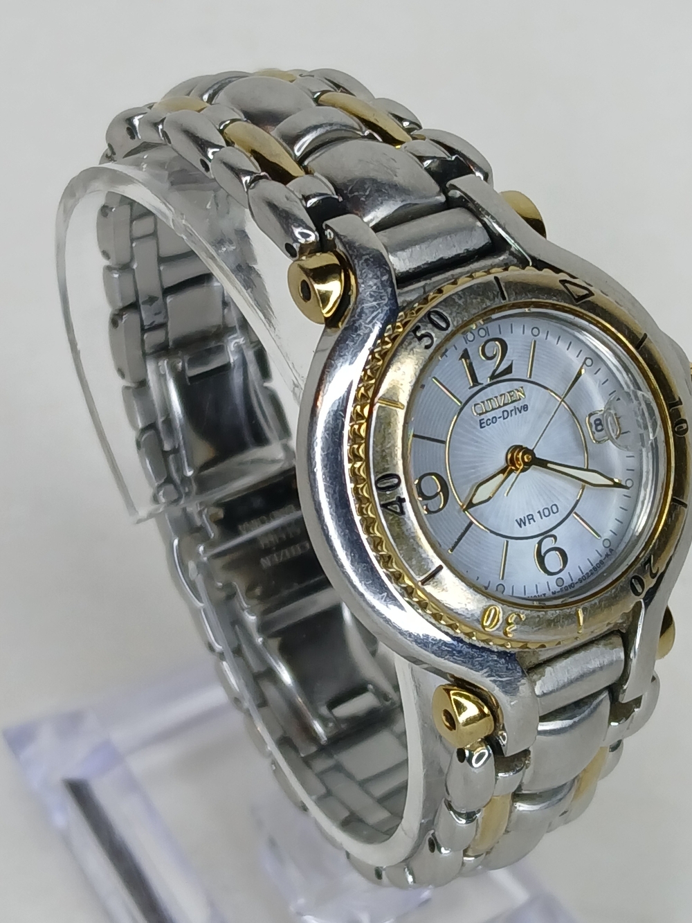 ​Citizen Eco-Drive Women Watch Two Tone Stainless Date E010-S011957 WR 100m